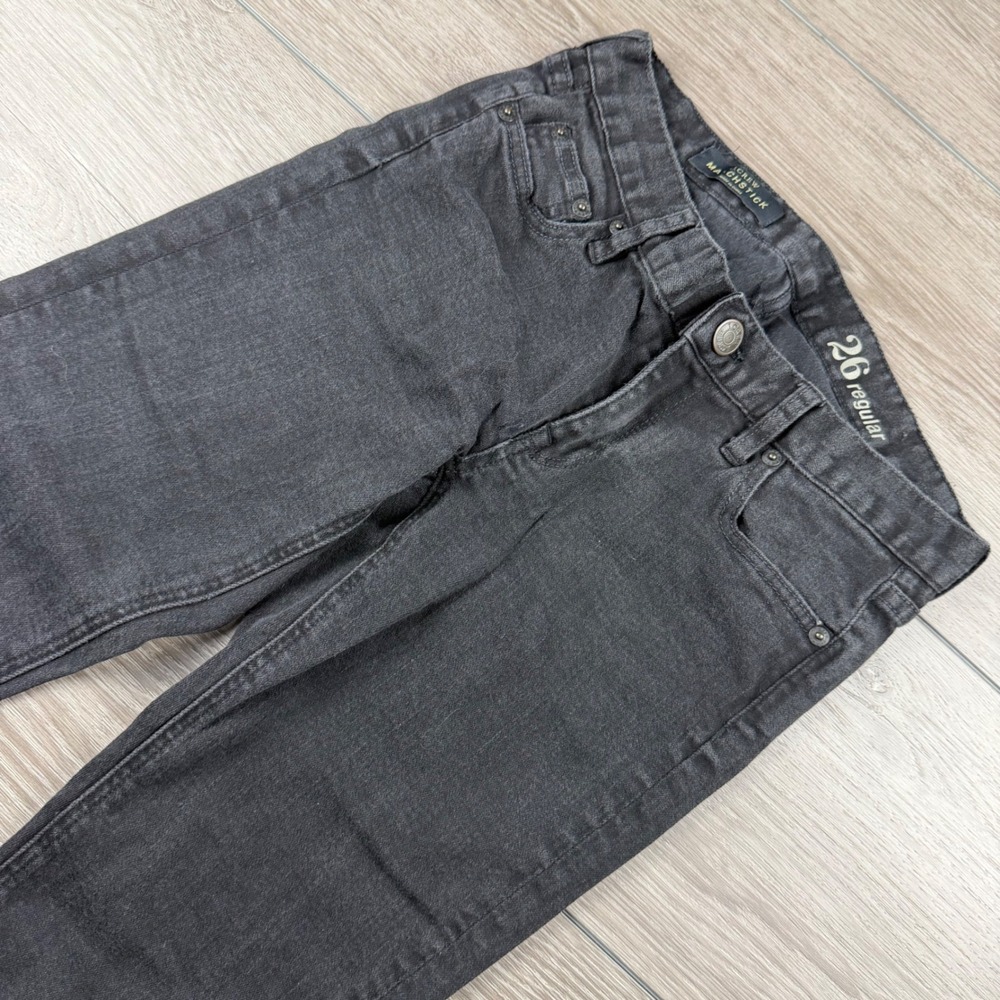 J.Crew Women Jeans Matchstick Straight Leg Black 26 Regular